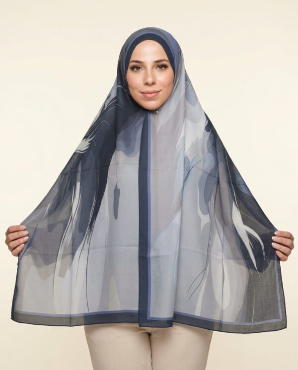 Viscose Esquisse — Anthracite dégradé