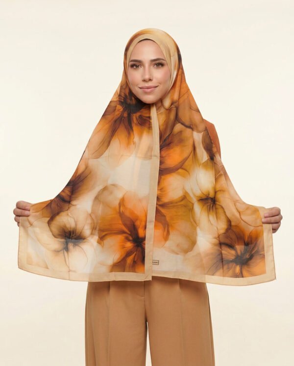 Viscose Pétale — Ocre dégradé