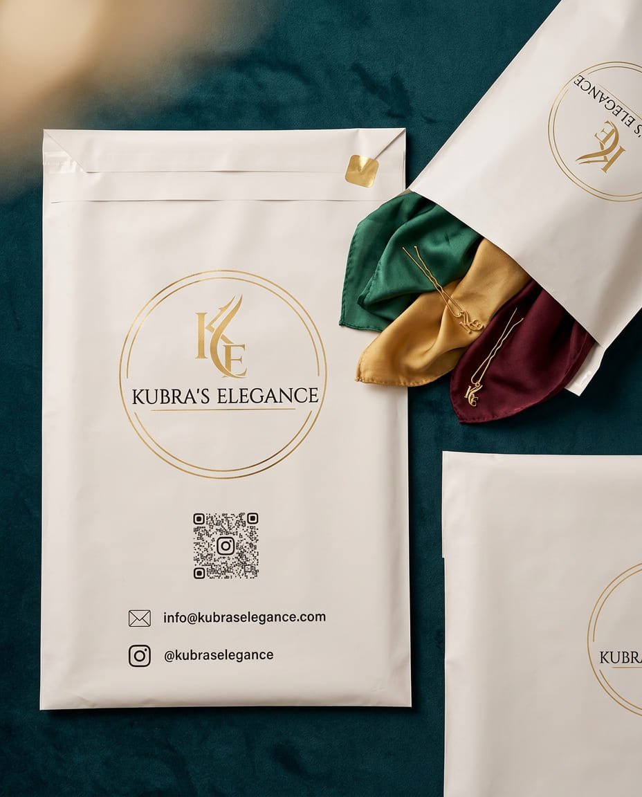 Packaging premium pour hijab et voile Kubra’s Elegance