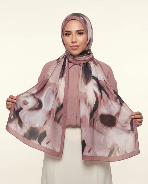 Viscose Aquarelle — Rosé dégradé