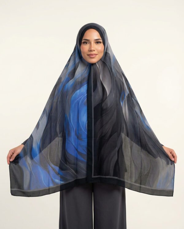 Viscose Ruban — Saphir dégradé
